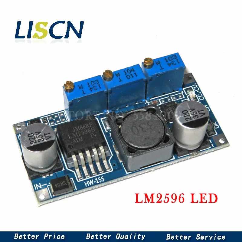 Модуль питания LM2596 LM2596HVS DC BUCK 3A настраиваемый понижающий модуль регулятор ultra LM2596S