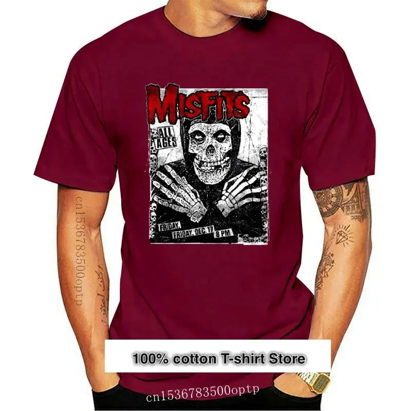 

Camiseta gris de concierto de Misfits All Age (póster de concierto), nuevo