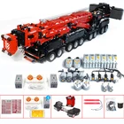 Новый Улучшенный мощный мобильный кран LTM11200 RC высокотехнологичные моторы наборы MOC-20920 блоков Кирпичи подарок для детей на день рождения