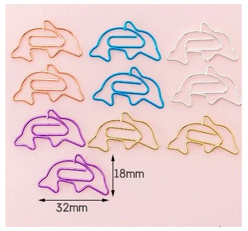 7 10 piezas de dibujos animados de lytww color caramelo creativo Metal oficina escuela suministros lindo papel Clips regalo - Цвет: 7