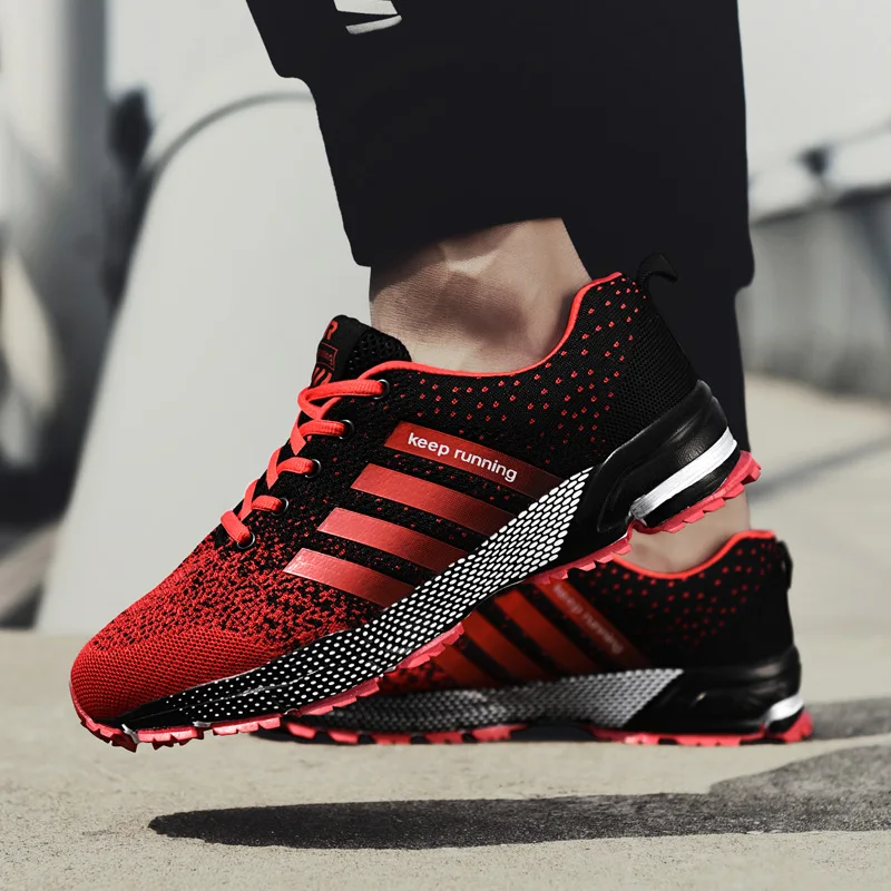 2019 35 46 кроссовки мужские плюс летняя дышащая сетка Мужская Спортивная