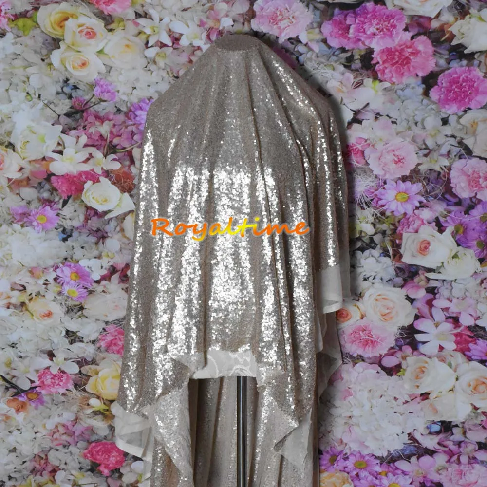 Блестящая ткань с вышивкой Royaltime фуксия золото серебро блестящая для украшения