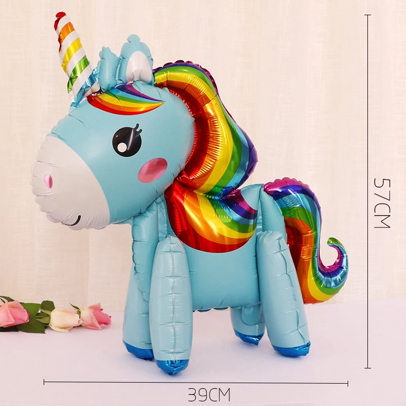 

1Pc Unicorn Balloons Girl Birthday Party Decorations Ballons Pink Unicornio Balony Anniversaire Globos Baby Shower Decor Gifts