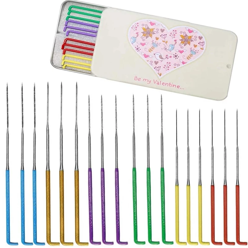 

Nonvor 18PCS 6 Colors Wool Felting Needles Kits Wool Felting DIY Supplies Starter Beginners DIY Craft Felting Needles
