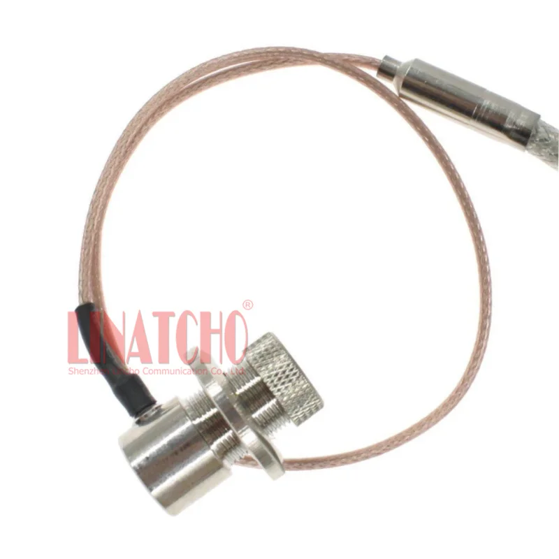 5 meters SC-5MS 5D-FB  mobile car radio antenna coaxial cable PL259 N male and right angle SO239 connector