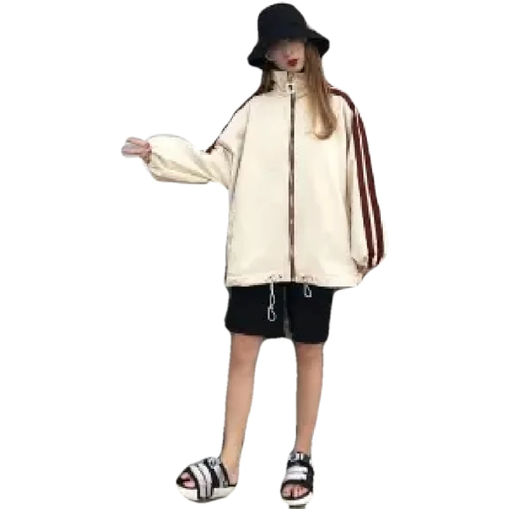 

Sunscreen coat 2021 summer new Korean student loose and versatile UV resistant ins girl style long sleeves