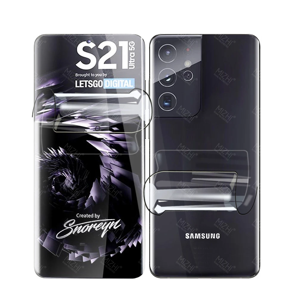 

100D Hydrogel Film For Samsung Galaxy S21 Ultra S20 FE Plus S20Ultra Back Screen Protector For Samsung S 20 21 5g Camera Glass