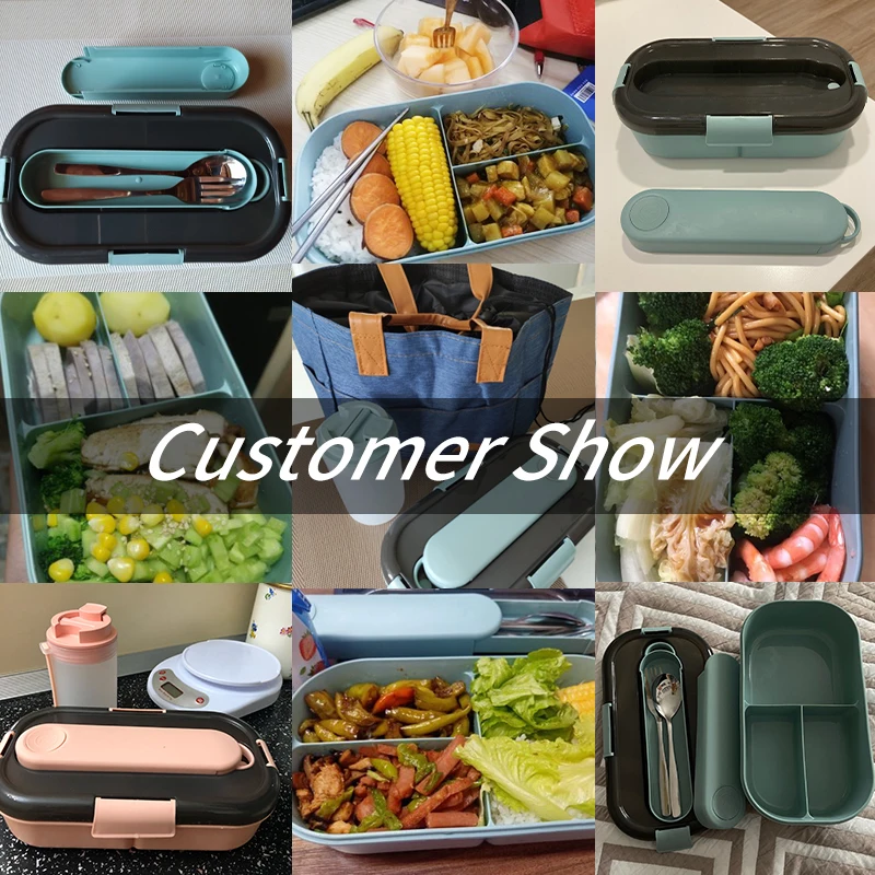 

Japanese Lunch Box For Kids Microwave Plastic Food Container With Compartment Tableware Leak-Proof Bento Box Food Box