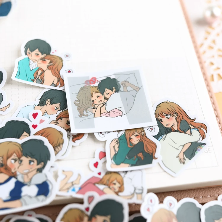 45 шт. Симпатичные Мультяшные парные наклейки s ремесла и Скрапбукинг Стикеры book