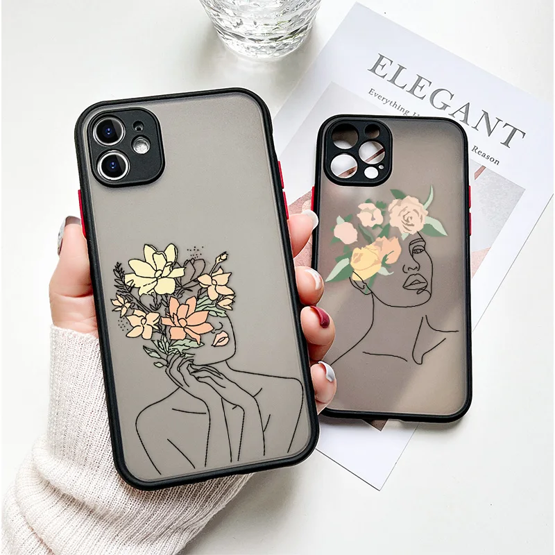 

Phone Cases For iphone 13 Pro Case Funda For iPhone 12 11 Pro Max 13 Mini X XS XR 6 6s 7 8 Plus SE 2020 Cover Hard PC Shockproof