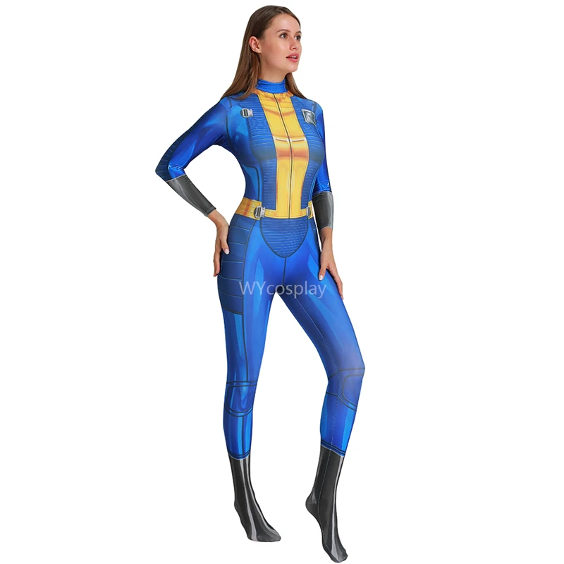 Роскошный костюм для косплея Fallout 4 Vault Хэллоуина с персонажами из игры женщин