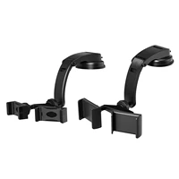 new car phone holder double phone mount clip car mobile phone stand folding suction cup dashboard for 3 5 6 8 inch phone holder