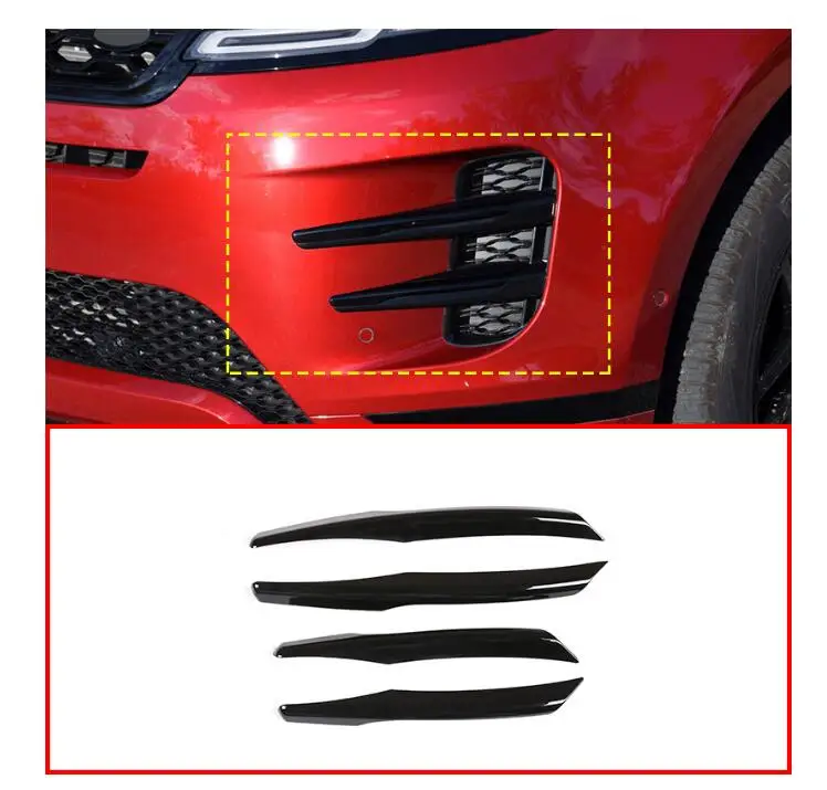 Черная Автомобильная передняя противотуманная фара ABS рамка отделка внешние