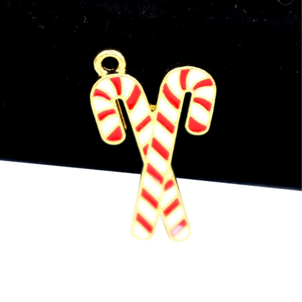 Abadon цинковый сплав металл эмаль цвета Рождество трость очарование греческая