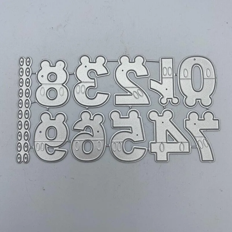 

Metal Cutting Dies Arabic numerals Stencils Die Cut for DIY Scrapbooking Album Paper Card Embossing