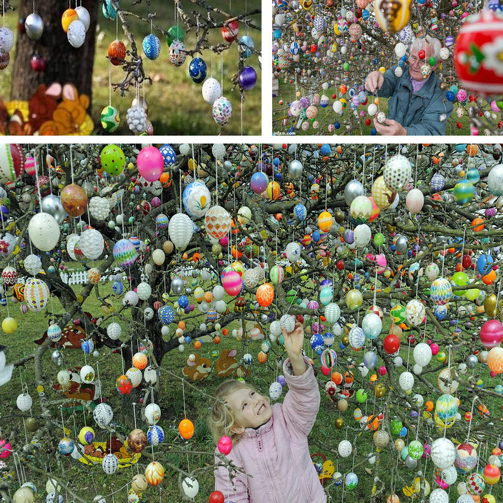 

Easter Egg Pendant Plastic Eggs Creative Kids Gifts Colorful Color Pendant DIY Painted Children Gift Room Ornament Decoration