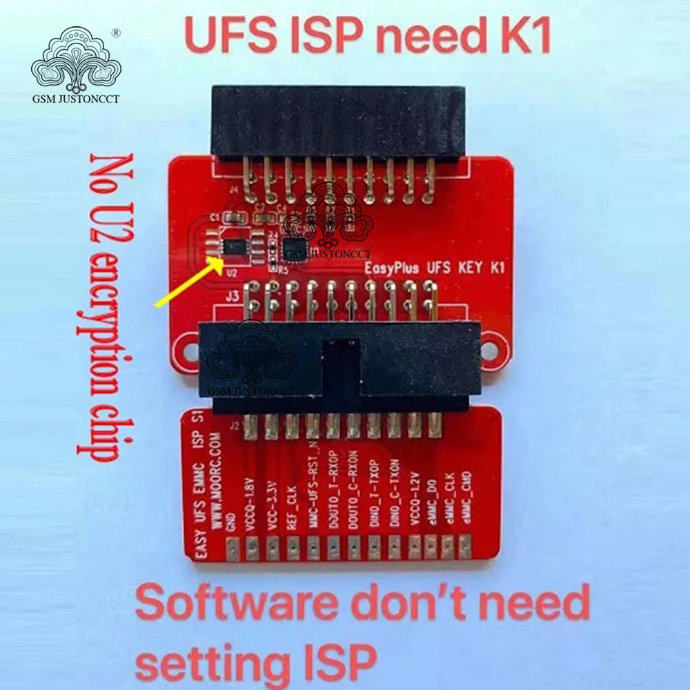 Адаптер EASY Plus UFS key K1 + eMMC ISP 2 в 1 для розетки UFS/EMMC|Детали устройств связи| |