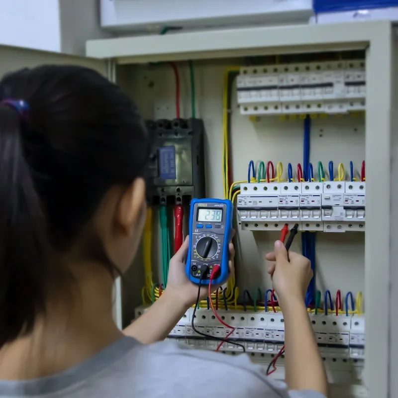 

Small home digital multimeter portable digital display multimeter with buzzer light