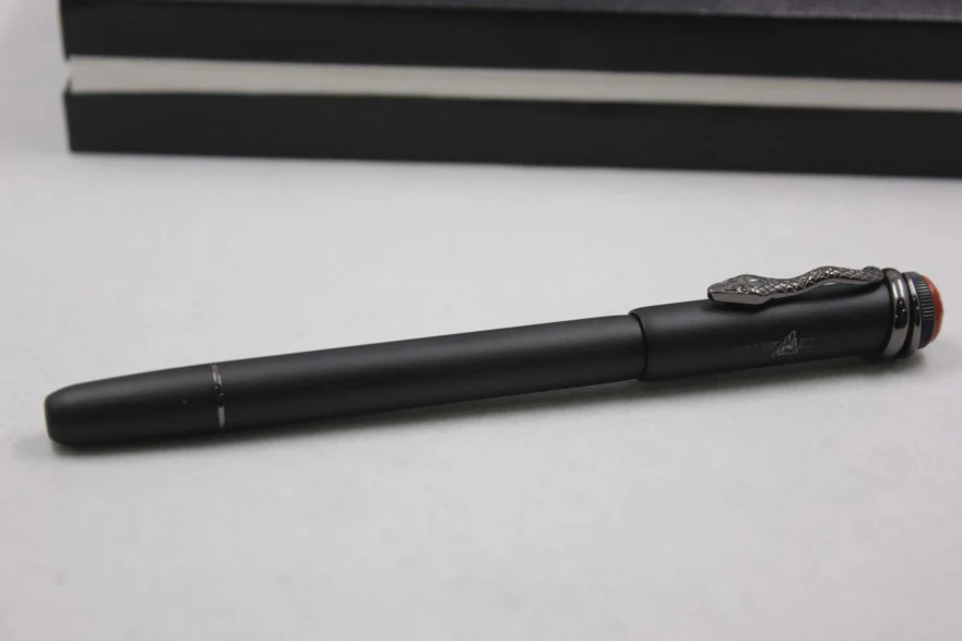

MB Ultra Matte Black Ballpoint Pen Heritage Roller Ball Gel Pens Luxury Design Fountain Pen Business Gift