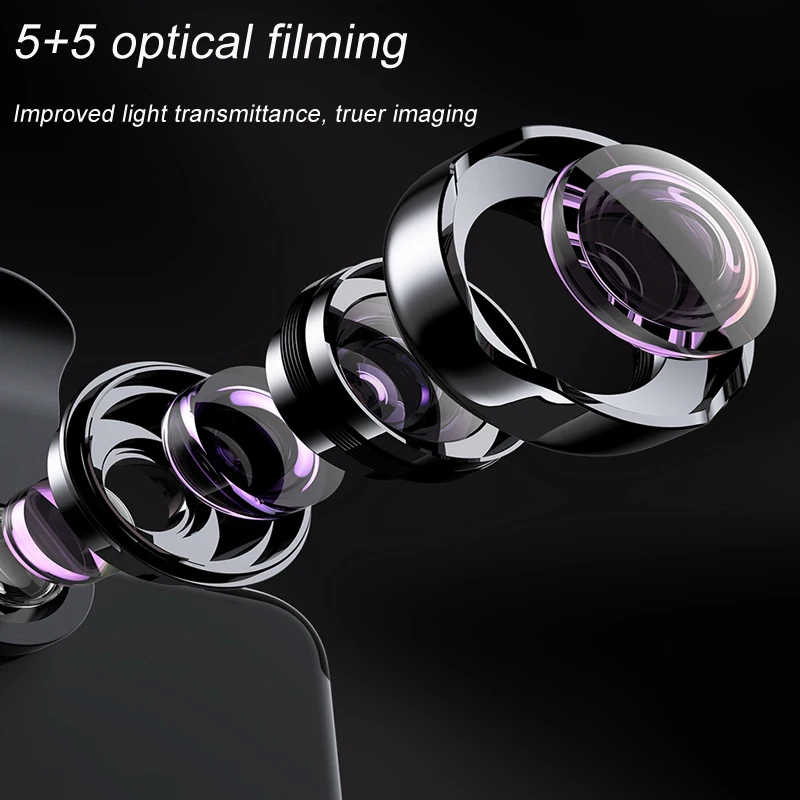 Baseus зум объектив для смартфона рыбий глаз широкоугольный Макро телескоп