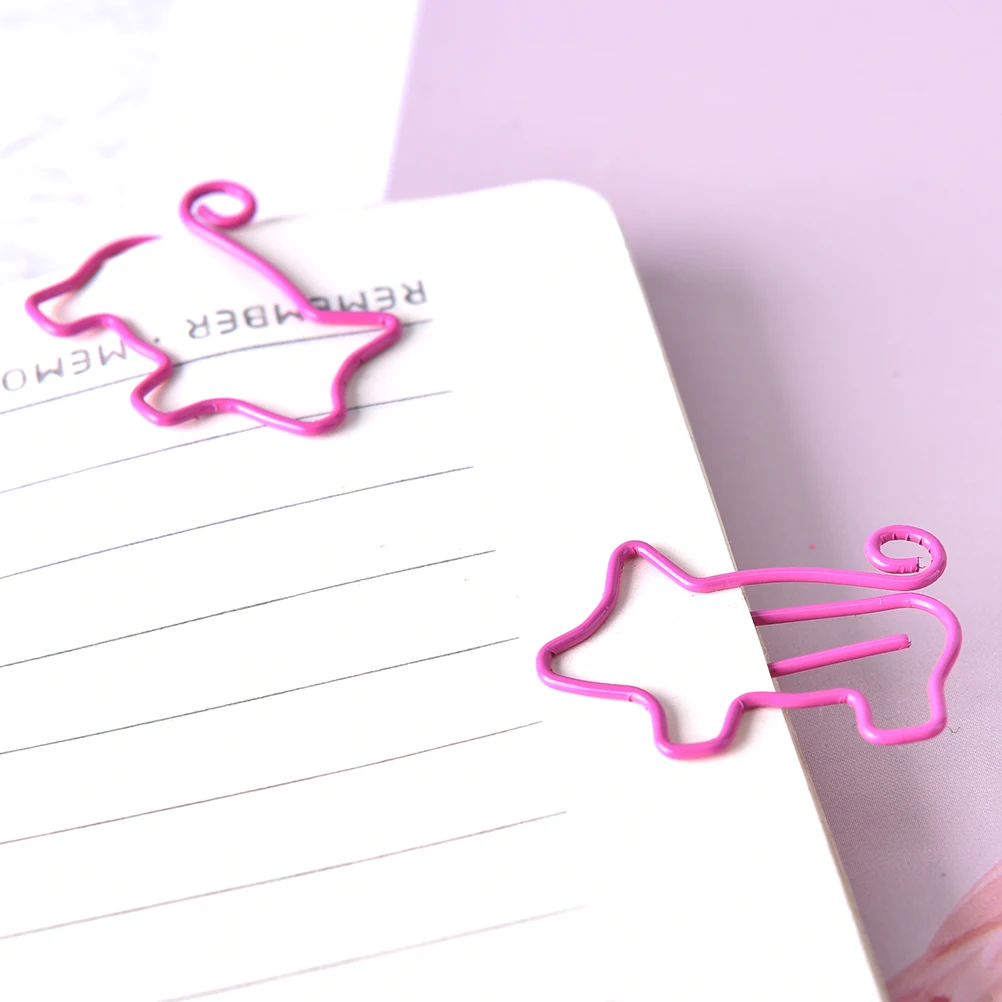 4 шт./лот Розовый фламинго свинья Закладка планировщик бумажный зажим