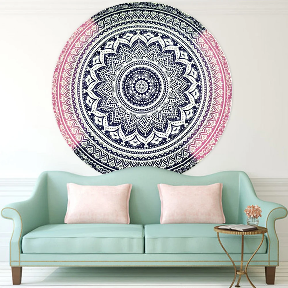 Модный стиль бохо Mutifunction хит хиппи индийская Мандала пляжное полотенце круглый