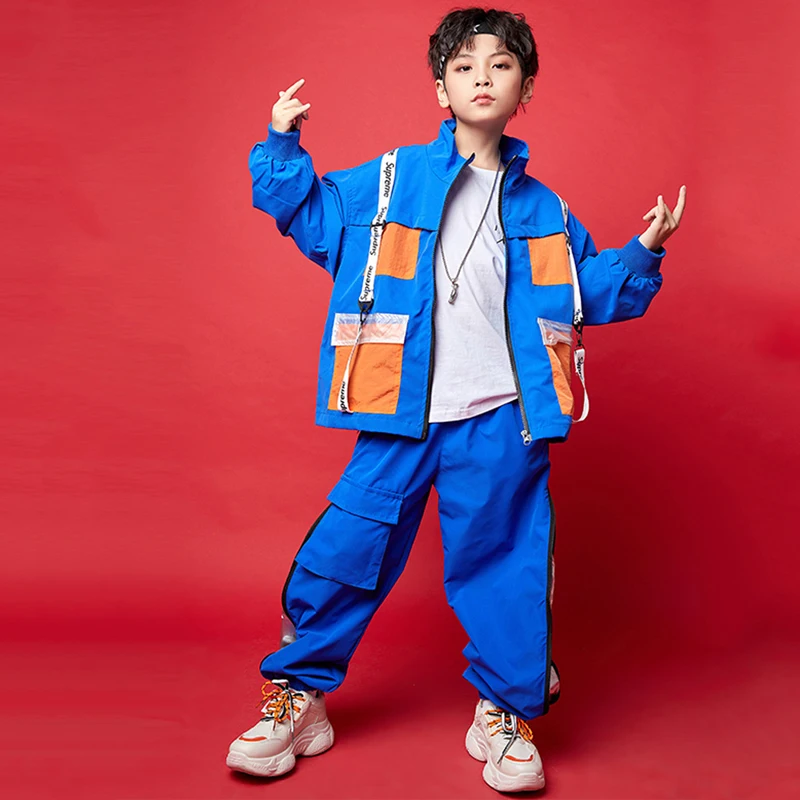 

Новый костюм для джазовых танцев для мальчиков, костюм для уличных танцев Детская одежда в стиле хип-хоп детская одежда для бальных танцев О...