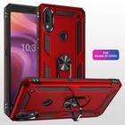 Магнитный металлический держатель с кольцом на палец, противоударный чехол для Alcatel 3V 2019, мягкая рамка из ТПУ, жесткая защитная задняя крышка из поликарбоната, чехлы