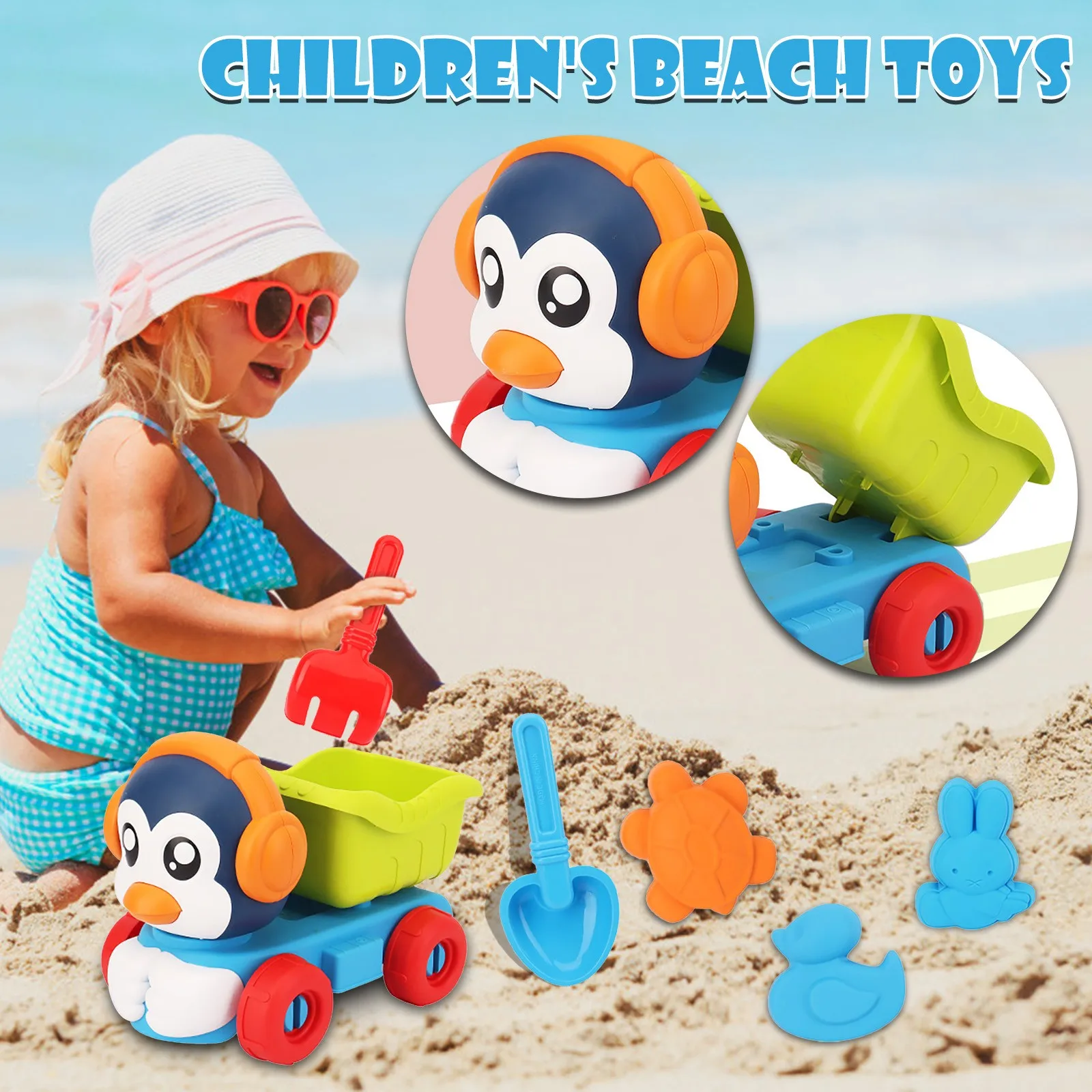 

5 Piece Beach Toy Sand Set Sand Play Sandpit Toy Summer Outdoor Toy beach toys for sand juguetes playa strand speelgoed
