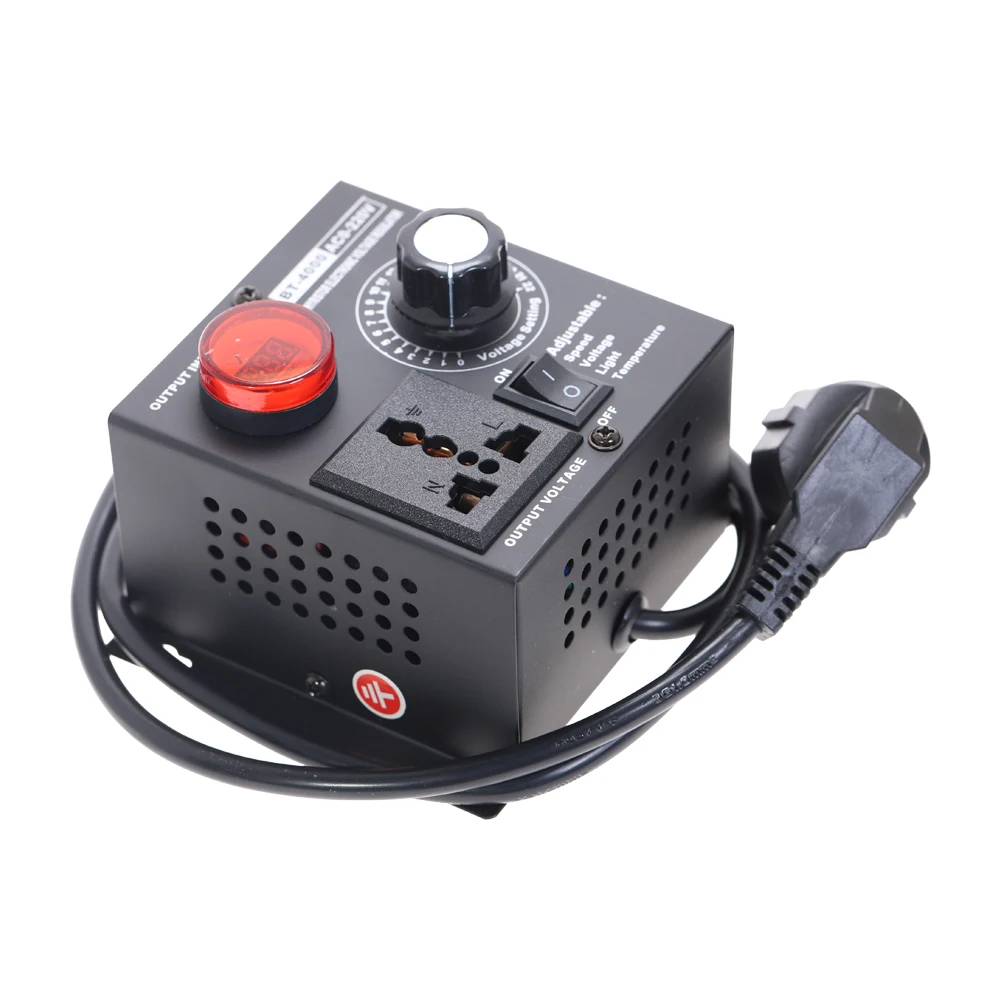 220V 4000W регулятор переменного напряжения для скорости вентилятора двигателя