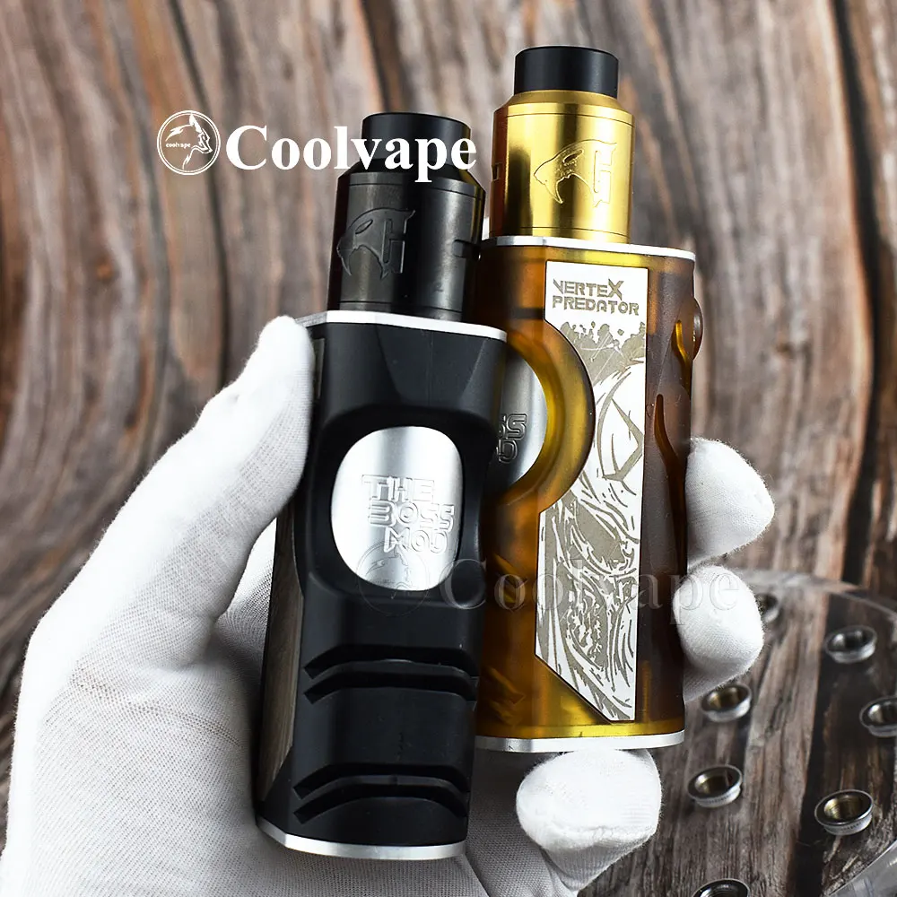 

coolvape vertex mod goon v1.5 rda 18650/20700 battery aluminum+pei/pom material mechanical mod fit Dead Rabbit V2 RDA