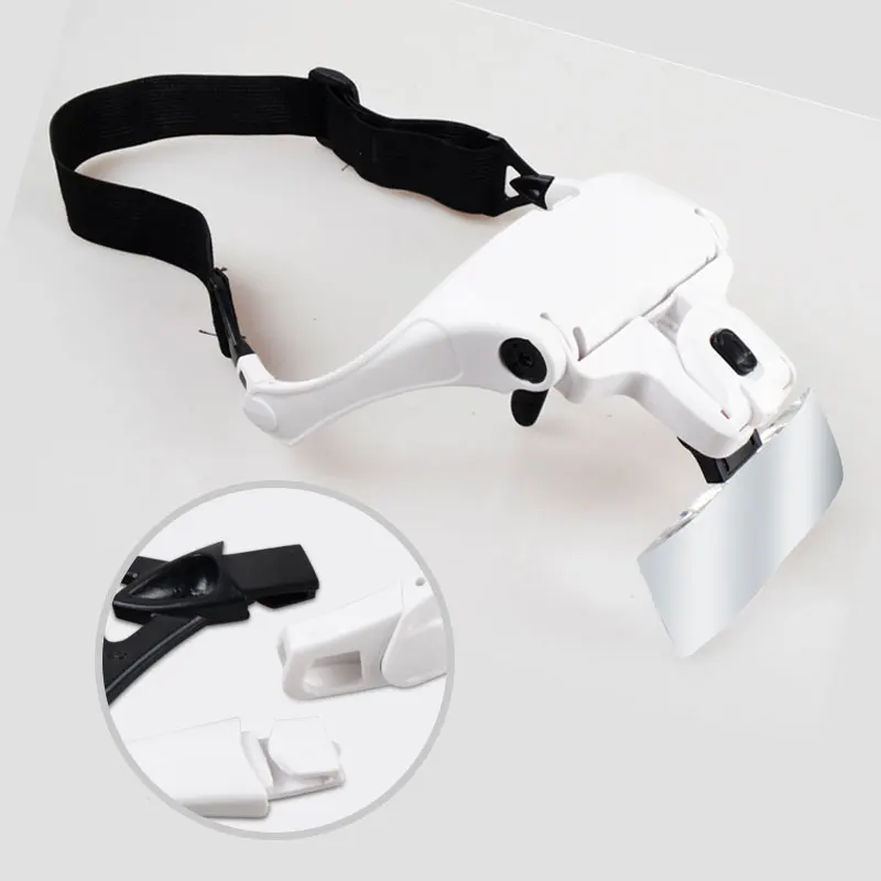 Увеличительные очки с светодиодный емой подсветкой для ремонта