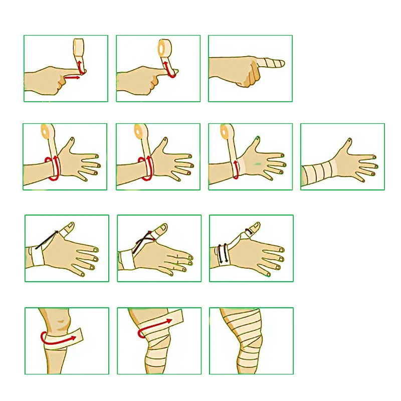

5Pcs/set Colorful Athletic Wrap Tape Self Adhesive Elastic Bandage Elastoplast Sports Protector Knee Finger Ankle Palm Shoulder