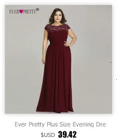 Черные вечерние платья размера плюс Ever Pretty EZ07623 элегантные длинные вечерние платья с v-образным вырезом и бусинами для свадебной вечеринки