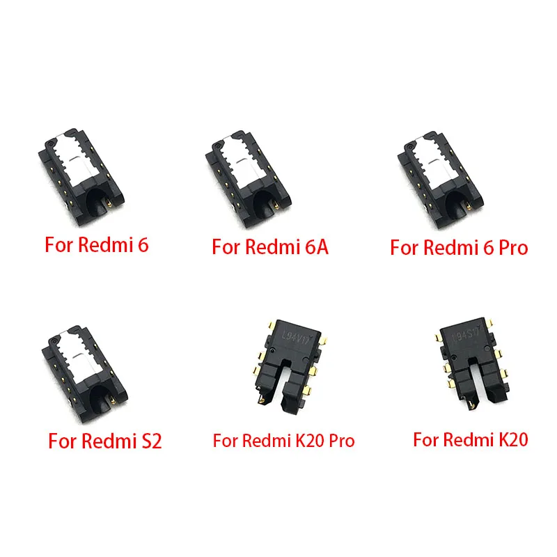 10Pcs/Lot Earphone Headphone Audio Jack Flex Cable For Xiaomi Redmi 3 3S 3X 4 4X 4A 5 Plus 6 6A S2 K20 Pro Replacement | Мобильные