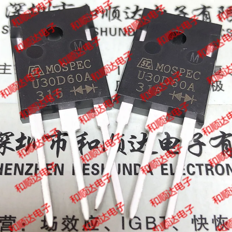 

Original New / 2pcs / U30D60A TO-247 600V 30A