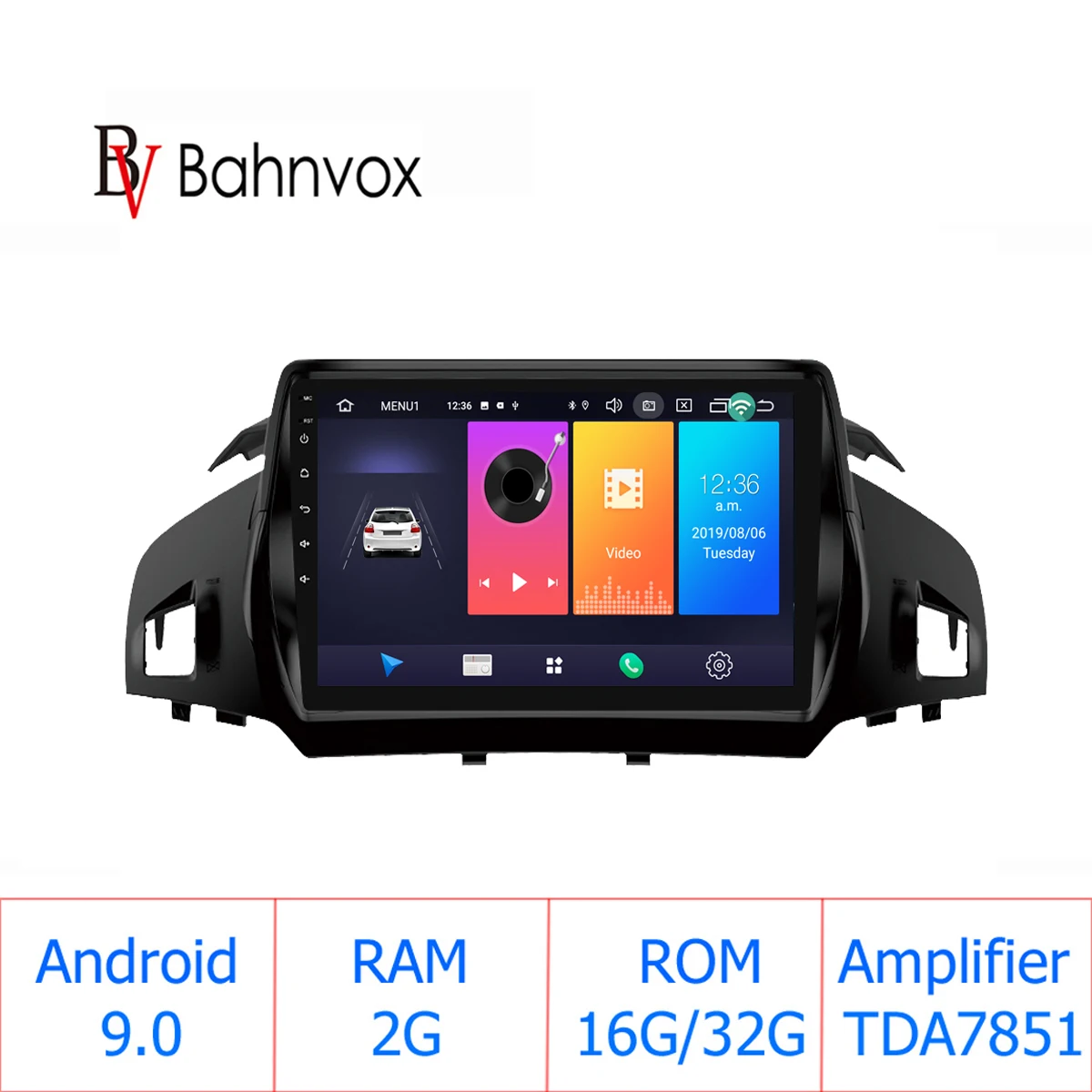 " android 9,0 RAM2G Автомобильный gps dvd-плеер для Ford kuga escape C-max 2013 автомобильный Радио Мультимедиа Навигация стерео головное устройство