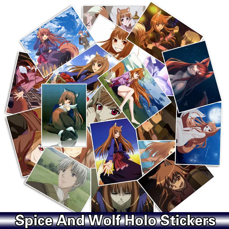 Наклейки на мобильный телефон Spice and Wolf Holo 25 шт./упак. для автомобиля мотоцикла