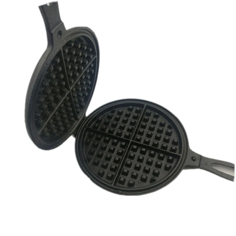 

Cast Iron Cake Mould Household Waffle Mould Bakeware Pastry Baking Tool Lattice Muffin Maker