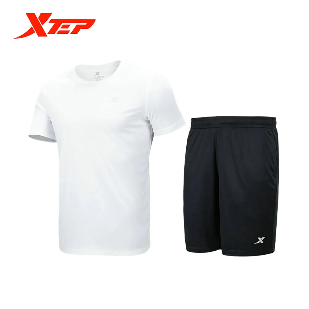 

Xtep Summer Sports Set Men's Basketball Running Short And T-Shirt Fitness Quick-drying Comfortable Sportswear 879229410252