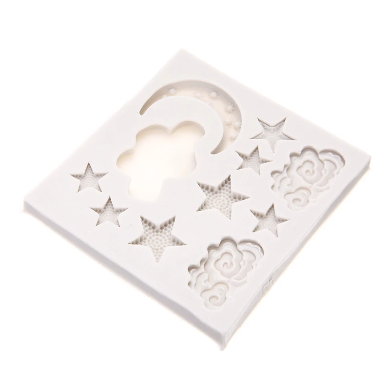 Новые силиконовые звезда с облаками Луной и кондитерский шприц для украшения