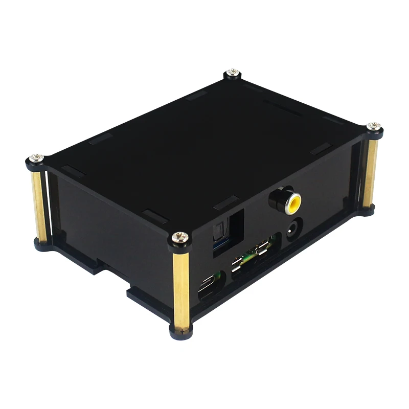 Raspberry Pi 4 Модель B PiFi Digi + V1.0 звуковая карта акриловый чехол черный корпус для аудио