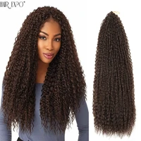 20 28inch afro curls yaki kinky crochet hair synthetic soft ombre crochet braiding hair extensions marly hair for black women