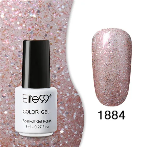 1884 Elite99 Гель-лак набор все для маникюра Полупостоянный Vernis верхнее покрытие УФ светодиодный гель лак удаляющийся замачиванием Гель-лак для ногтей - Цвет: 1884