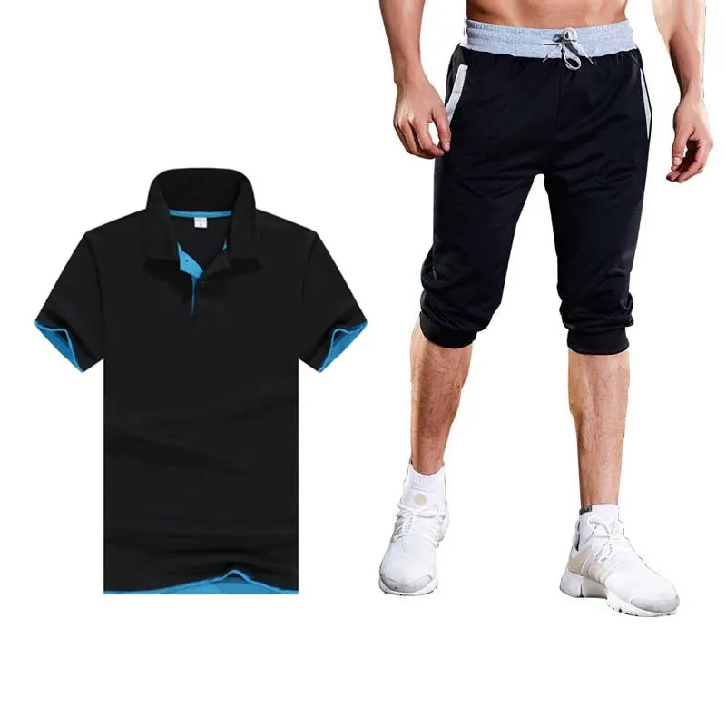 

Summer men's suit short sleeve printed sportswear men's sportswear casual suit T-shirt + shorts men's slim fit sportswear