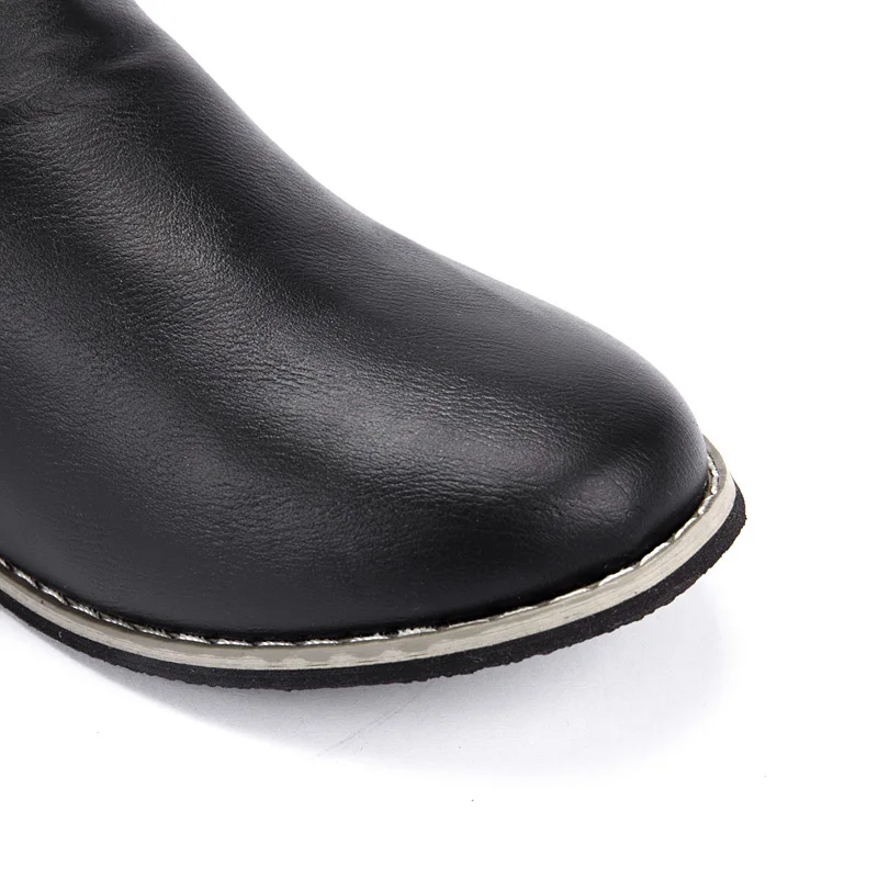 

2019 Winter women boots solid color comfortable motorcycle boots women boots buckle strap casual shoes woman zapatos de mujer