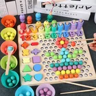 Многофункциональная логарифмическая настольная игра Монтессори, Деревянные Игрушки для раннего обучения для детей, игрушка для дошкольного обучения