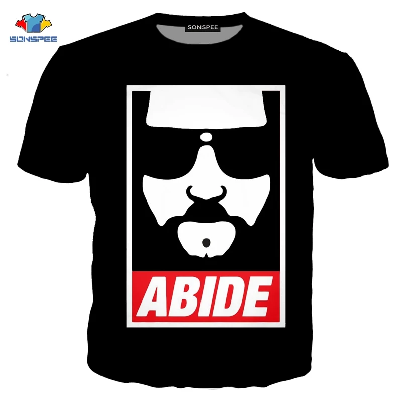 15 SONSPEE The Big Lebowski Harajuku 3D печатных мужчин и женщин одежда Хип Хоп футболка унисекс короткий рукав Уличная пуловер XK117c - Цвет: 15