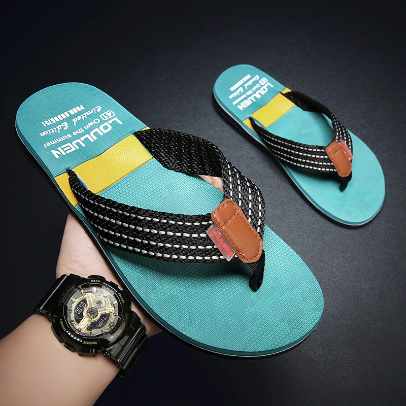 

High Quality Brand Hot Sale Flip Flops Men Summer Beach Slippers Men Fashion Hard-Wearing Casual Men Slippers Summer Outdoor