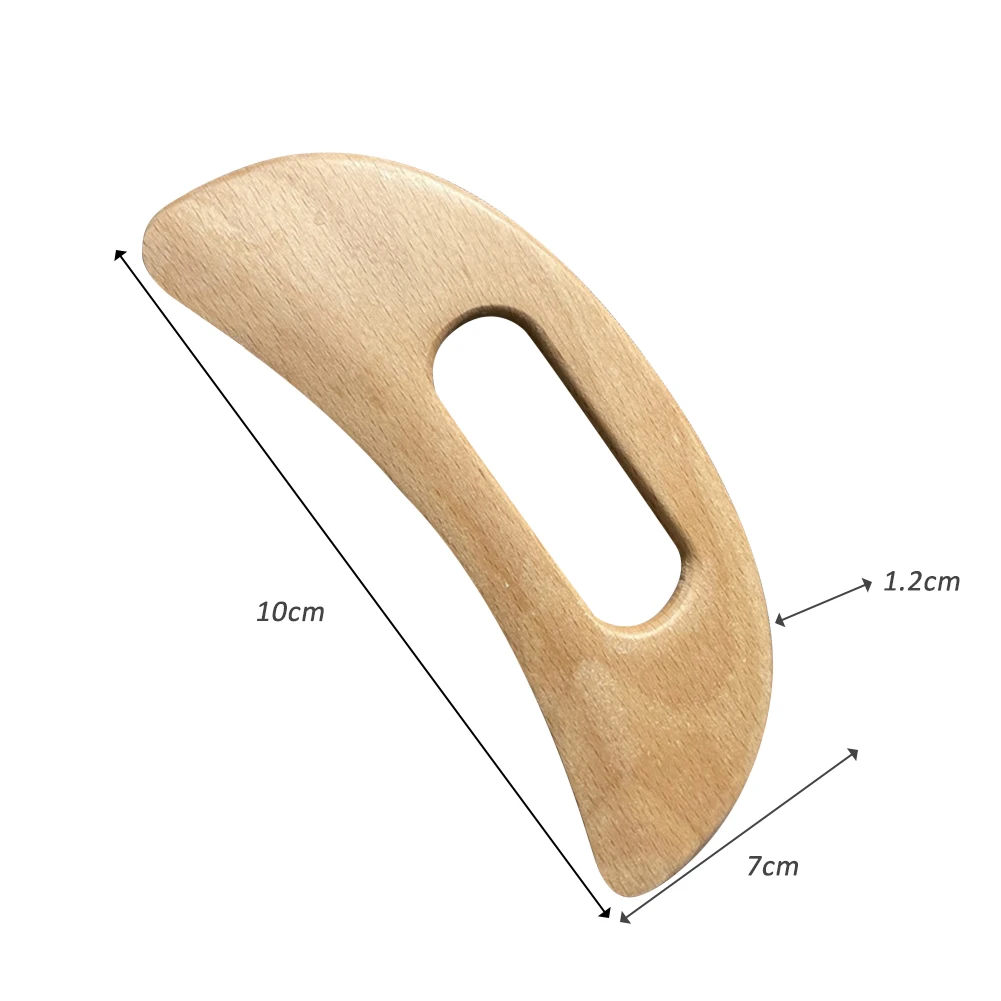 

Natural Wood Guasha Massager for Back Health Muscle Fascia Knife Relax Pain Relieve Meridians Gua Sha Scraping Back Massage Tool
